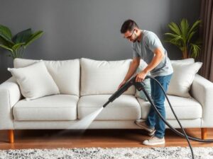 Чистка дивана паром: новый взгляд на уход за мебелью